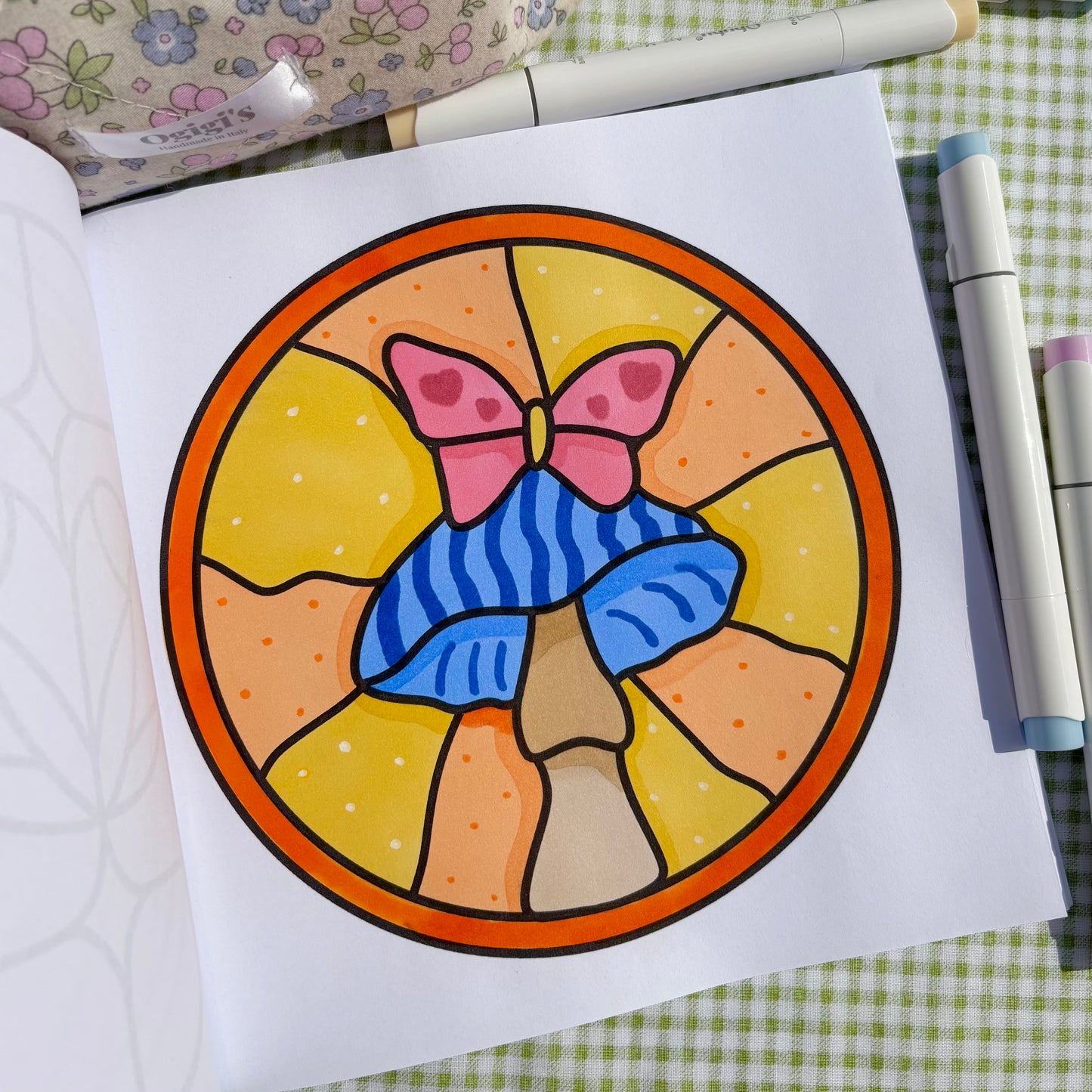 Stained Glass Coloring Book
