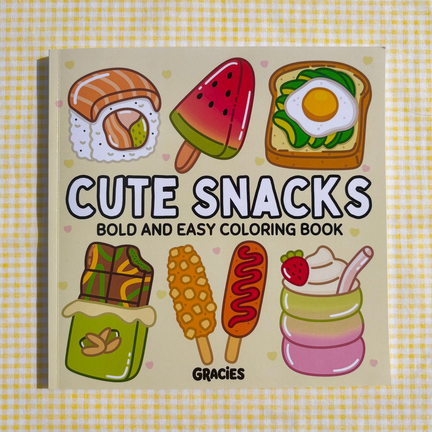 Cute Snacks Coloring Book