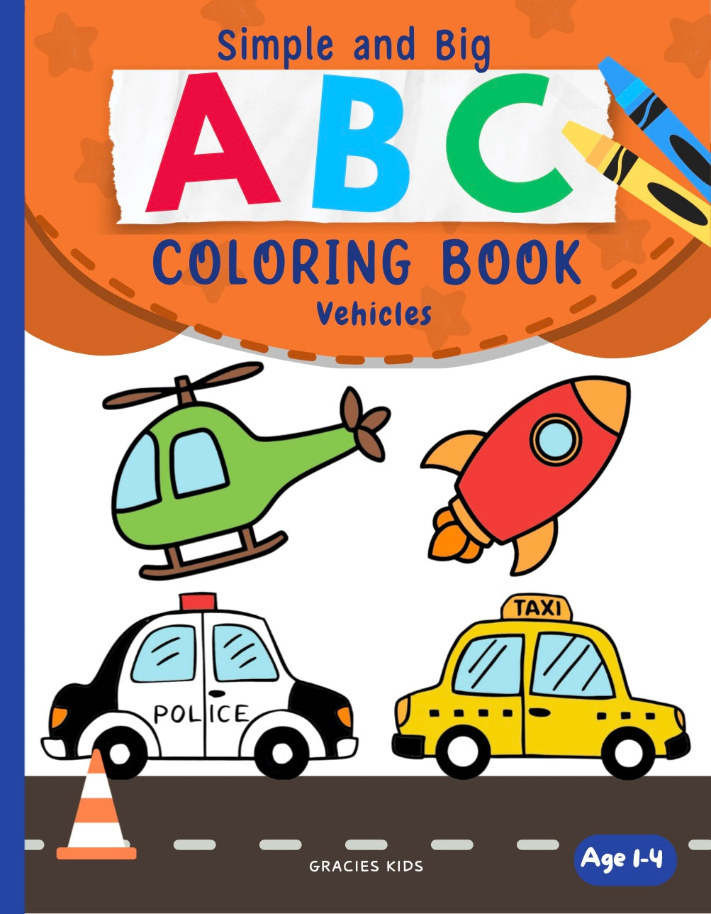 ABC Vehicles Printable Coloring Book