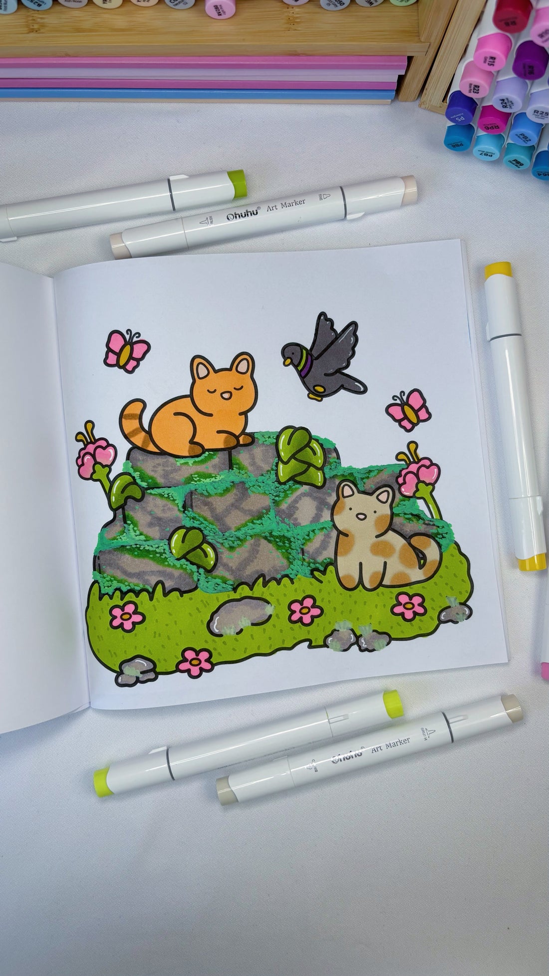 How to Color Mossy Brick