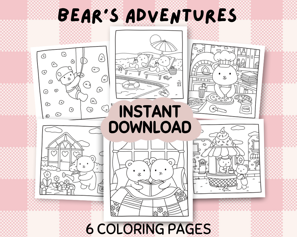 Bear’s Adventures Coloring Book