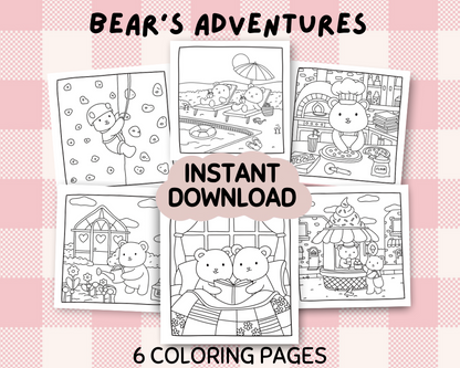 Bear’s Adventures Coloring Book