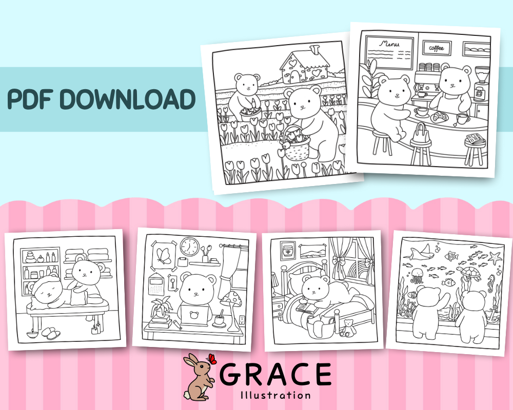 Bear’s Adventures Coloring Book