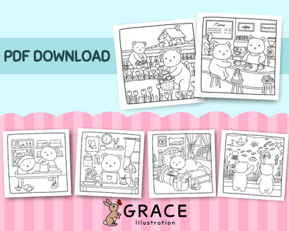 Bear’s Adventures Coloring Book