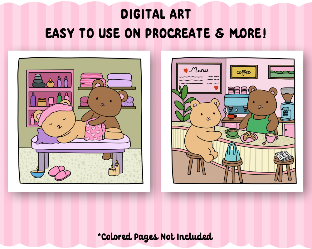 Bear’s Adventures 2 Coloring Book