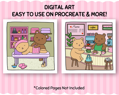 Bear’s Adventures Coloring Book