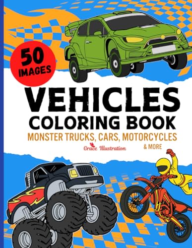 Vehicle Coloring Book