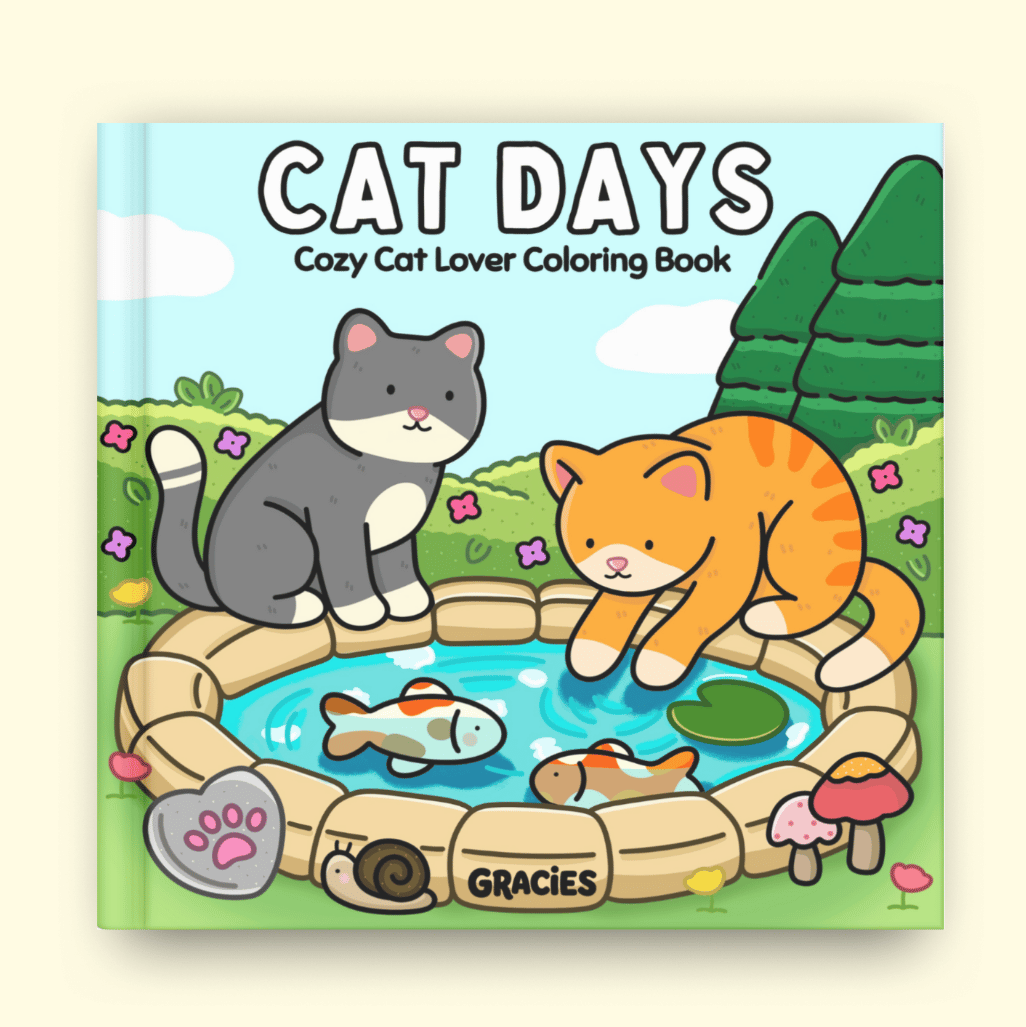 Cat Days Coloring Book