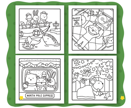 Cozy Christmas Coloring Book