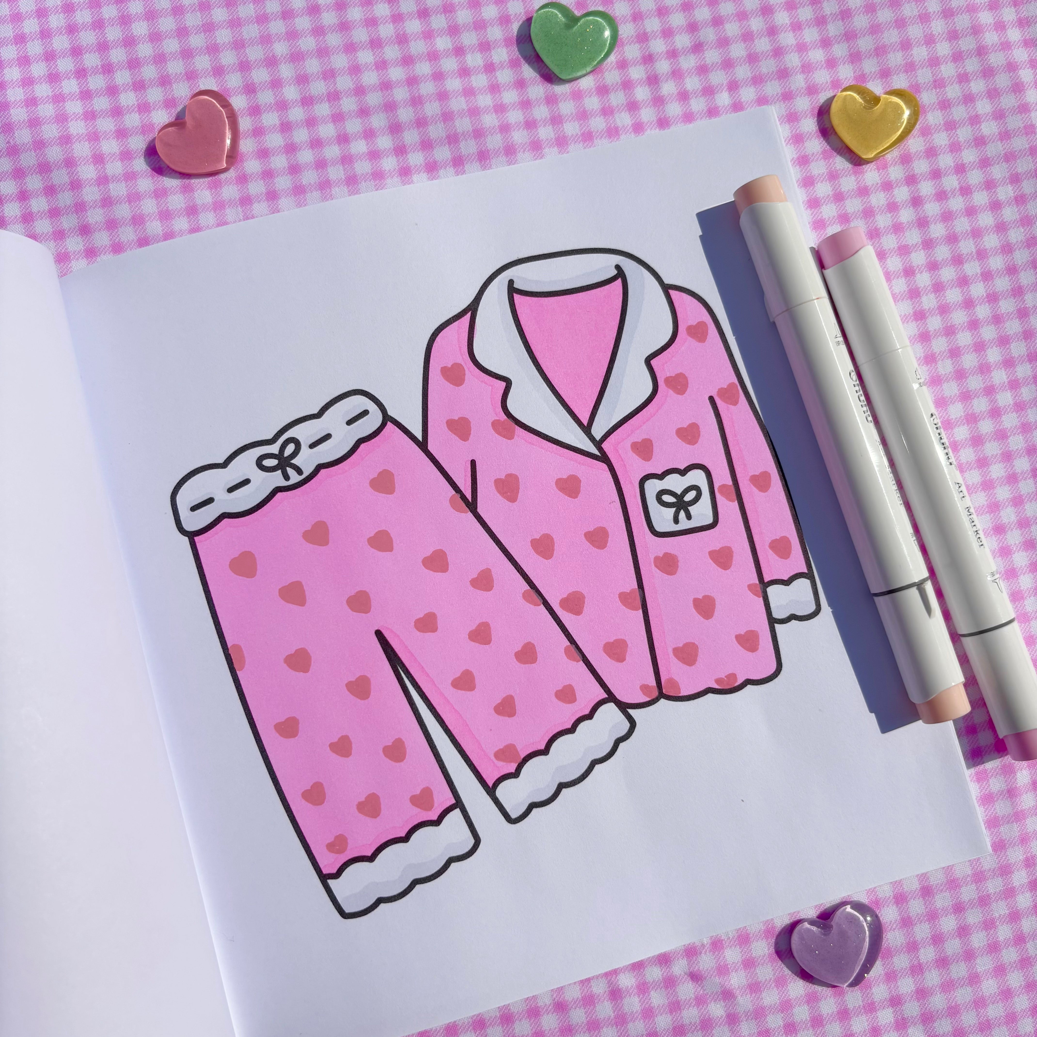 Cute Love Coloring Book