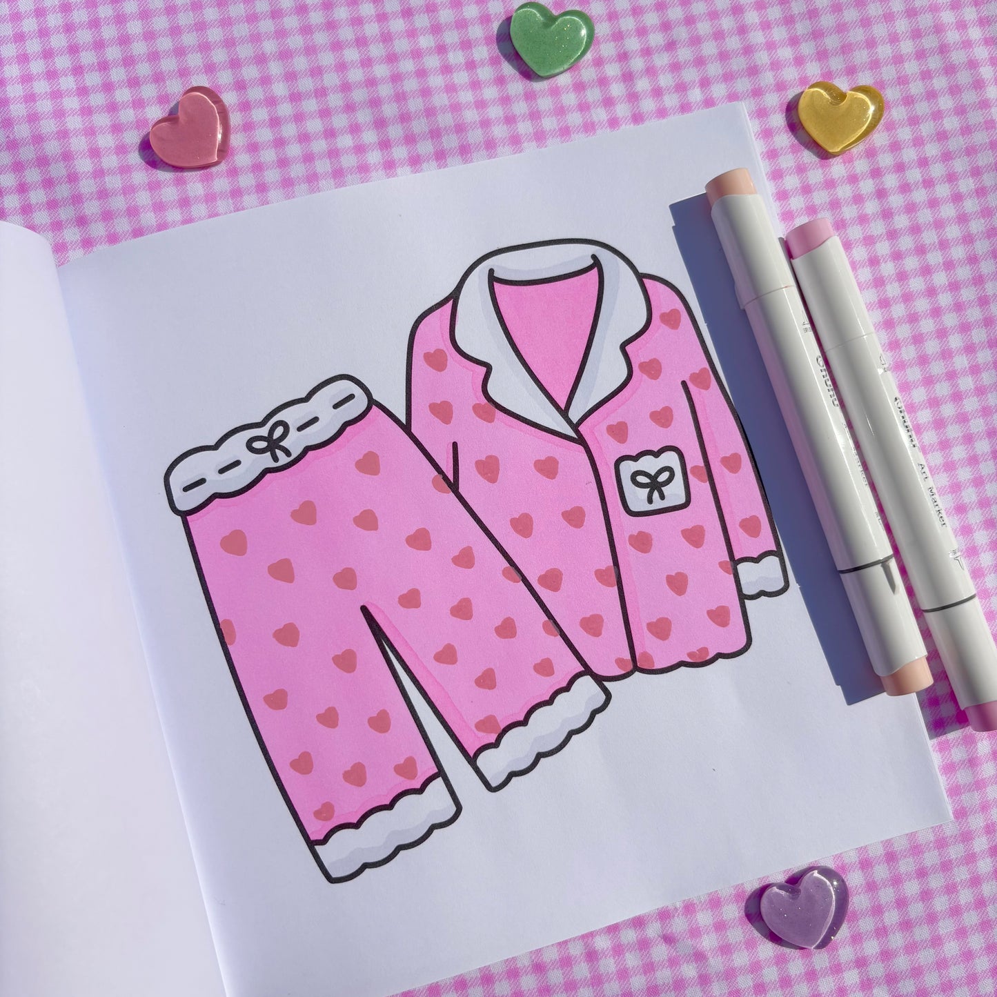 Cute Love Coloring Book