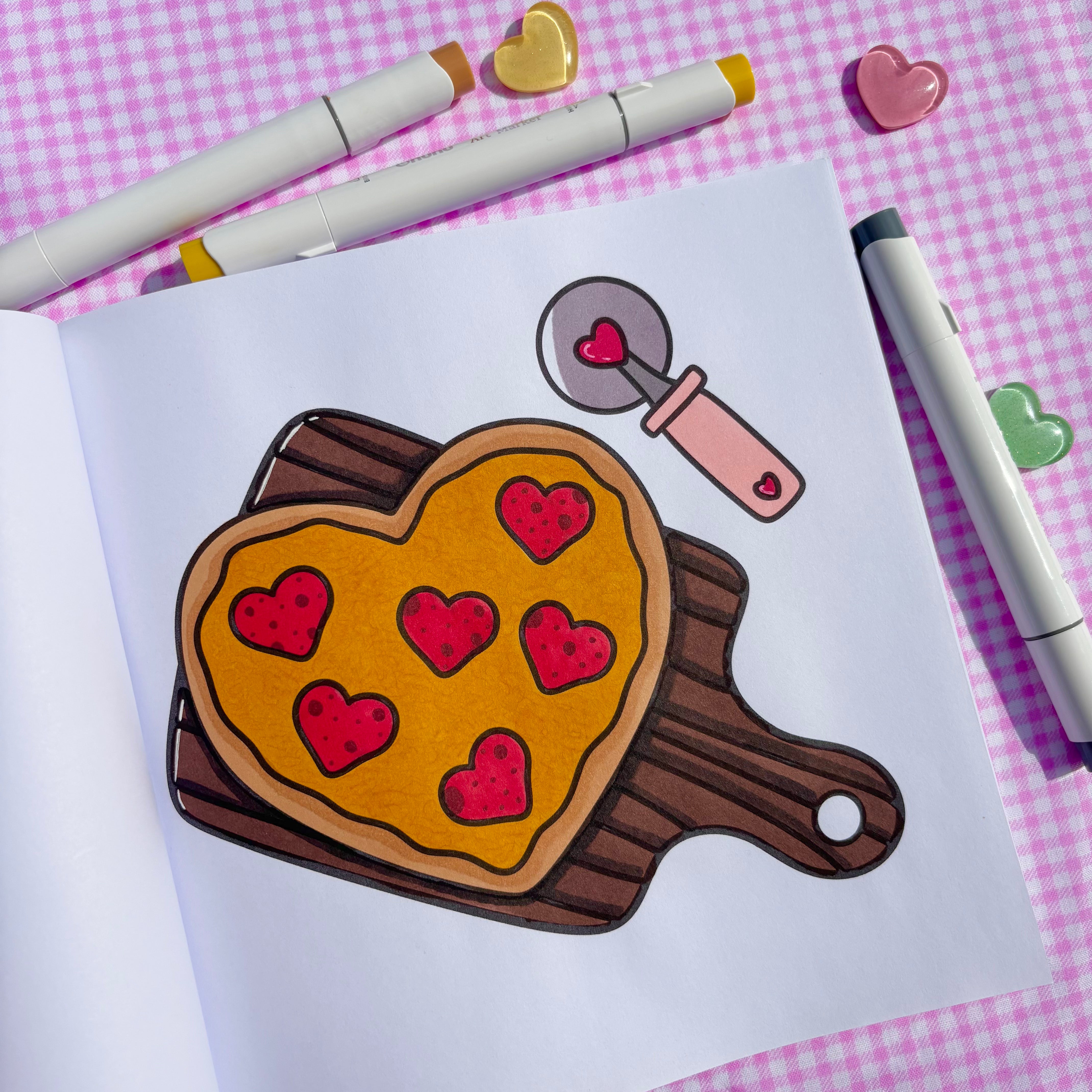 Cute Love Coloring Book