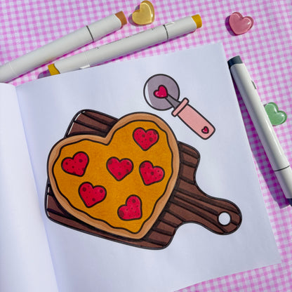 Cute Love Coloring Book