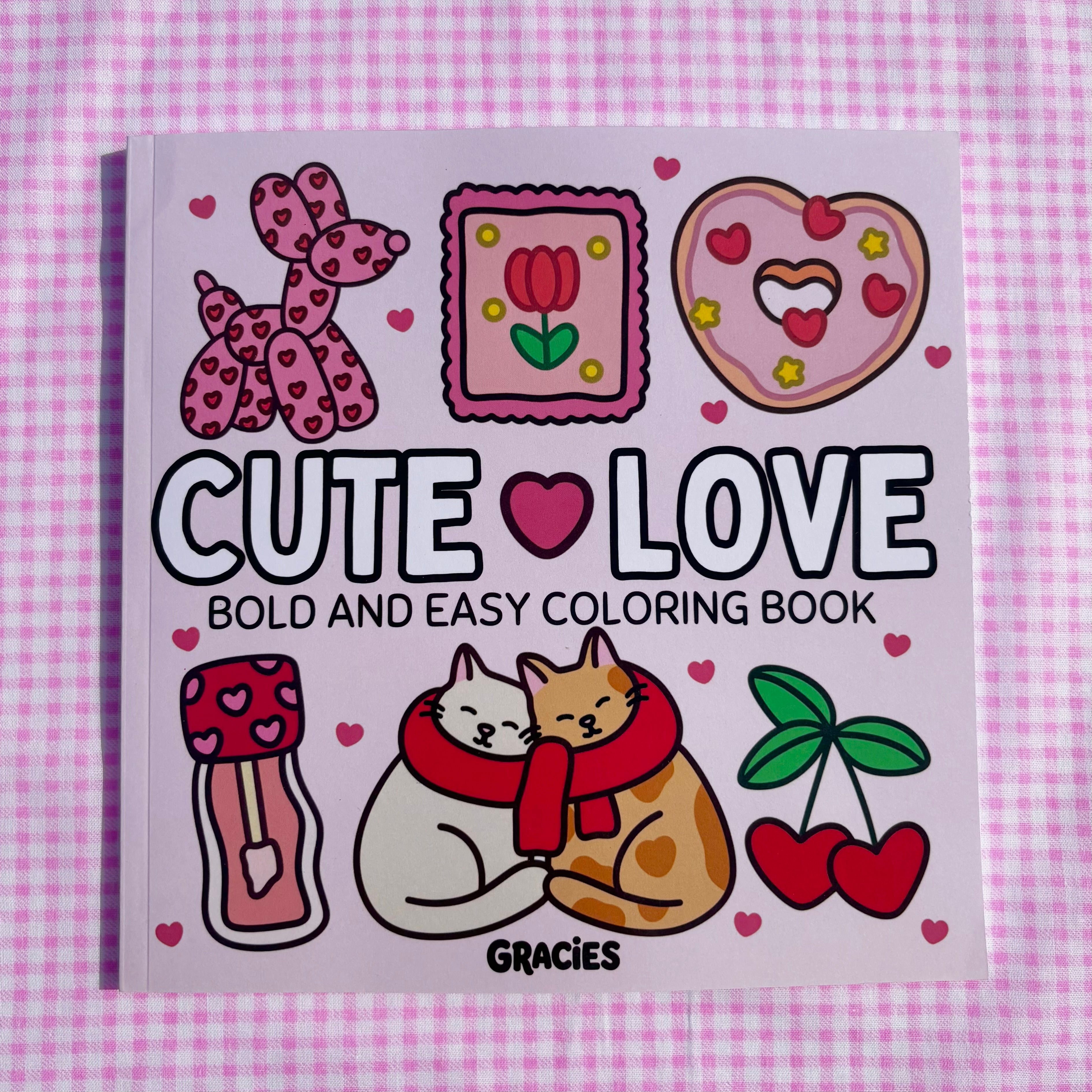 Cute Love Coloring Book