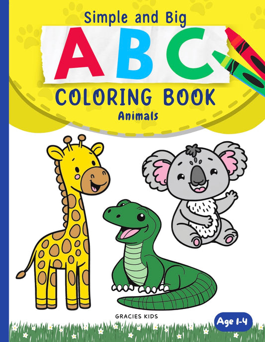 ABC Animals Printable Coloring Book